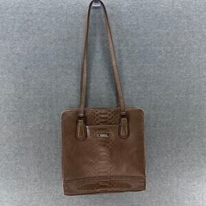 Liz Claiborne Faux Crocodile Y2K Shoulder Bag Purse